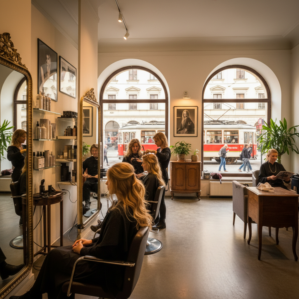 Salons de coiffure en ville